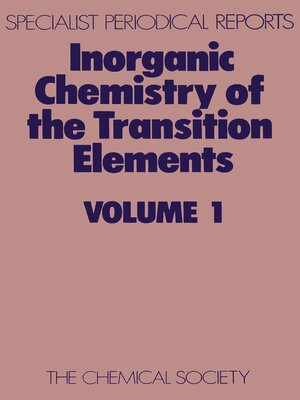 cover image of Inorganic Chemistry of the Transition Elements